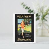 イリノイ州ミシシッピ州のビンテージのポスター復元 ポストカード (スタンド正面)