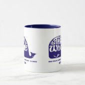 イリノイ州リバーグローブの喉の渇いたクジラ マグカップ (中央)