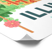 イリノイ州リンカーンUSA夏期旅行 ポスター (角)