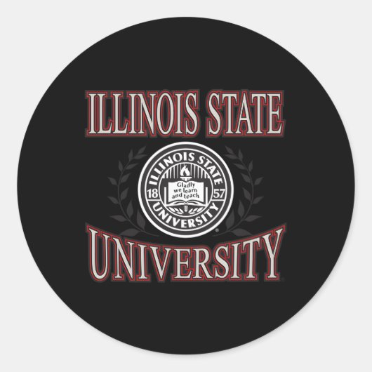 イリノイ州レッドバーズローレル ラウンドシール (正面)