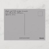 イリノイ州ロシェル近郊のハイエンドEF4ウェッジ竜巻 ポストカード (裏面)