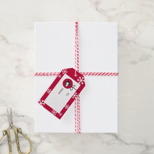 イリノイ州北部 |クリスマス ギフトタグ (より糸付き)