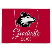 イリノイ州北部|卒業式 ラージペーパーバッグ (正面)