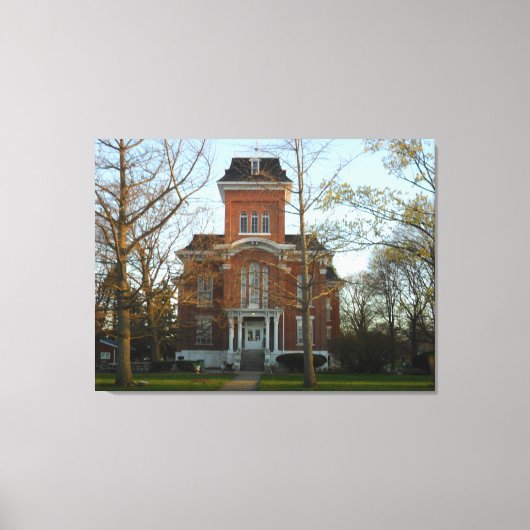 イリノイ州在住 キャンバスプリント (正面)