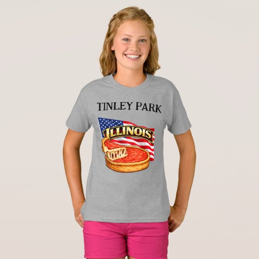 イリノイ州女子Tシャツ Tシャツ (正面フル)
