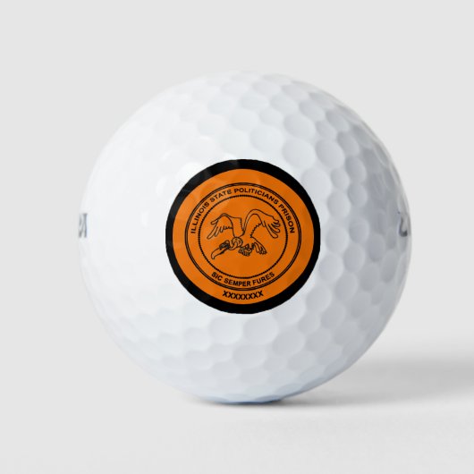 イリノイ州政治家刑務所 ゴルフボール (正面)