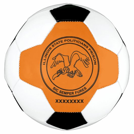 イリノイ州政治家刑務所 サッカーボール (正面)