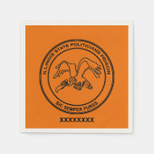 イリノイ州政治家刑務所 スタンダードカクテルナプキン (正面)