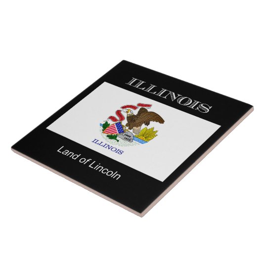 イリノイ州旗の表示 タイル (側面)