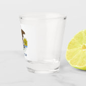 イリノイ州旗を持つ愛国的なショットグラス ショットグラス (右)