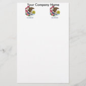 イリノイ州旗を持つ文房具 便箋 (正面)