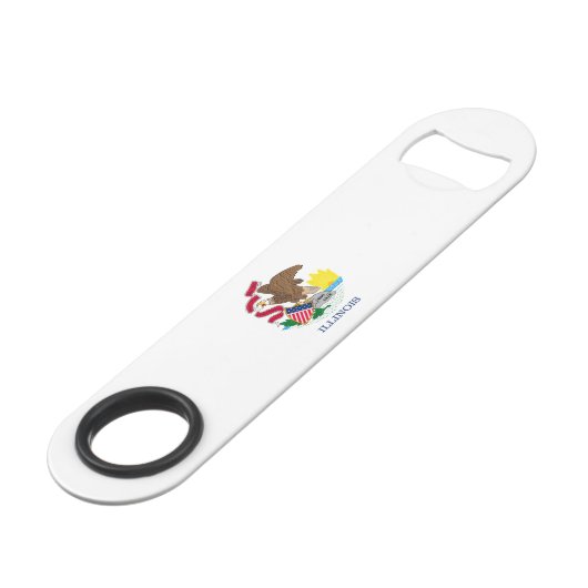 イリノイ州旗デザイン スピード栓抜き (正面アングル)
