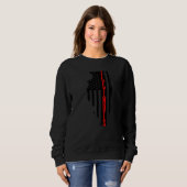 イリノイ州旗州地図プライド愛国心4 スウェットシャツ (正面フル)