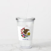イリノイ州旗 アクリルタンブラー (裏面)