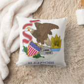 イリノイ州旗 クッション (ブランケット)
