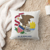イリノイ州旗 クッション (ブランケット)