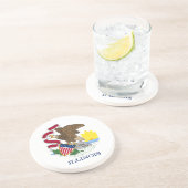 イリノイ州旗 コースター (側面)