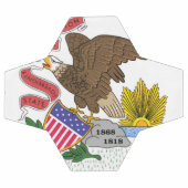 イリノイ州旗 サッカーボール (フラット)