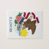 イリノイ州旗 ジグソーパズル (横)