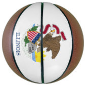 イリノイ州旗 バスケットボール (縦)