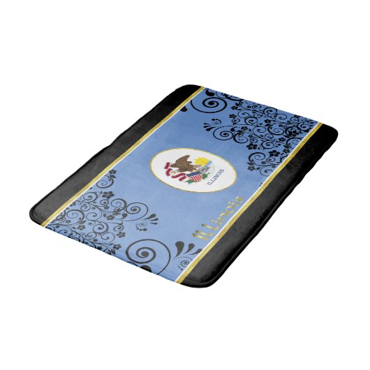 イリノイ州旗 バスマット (アングル)