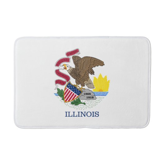 イリノイ州旗 バスマット (正面)