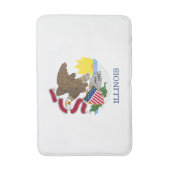 イリノイ州旗 バスマット (正面縦)