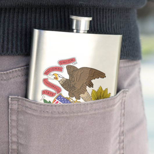 イリノイ州旗 フラスク (インサイチュ)