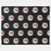 イリノイ州旗 フリースブランケット (正面(横))