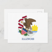 イリノイ州旗 ポストカード (正面/裏面)
