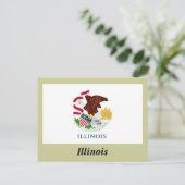 イリノイ州旗 ポストカード (スタンド正面)