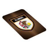 イリノイ州旗 マグネット (右側)