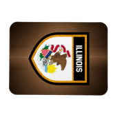 イリノイ州旗 マグネット (横)