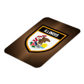 イリノイ州旗 マグネット (左側)