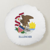 イリノイ州旗 ラウンドクッション (裏面)