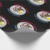 イリノイ州旗 ラッピングペーパー (角)