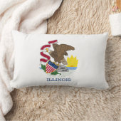 イリノイ州旗 ランバークッション (ブランケット)