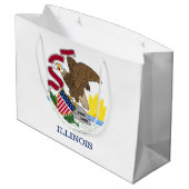 イリノイ州旗 ラージペーパーバッグ (裏面アングル)