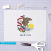 イリノイ州旗 薄葉紙 (クラフト)