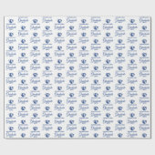 イリノイ州東部のPanthersヘッドとWordmarkロゴ ラッピングペーパー (フラット)