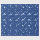 イリノイ州東部のPanthersヘッドとWordmarkロゴ ラッピングペーパー (フラット)