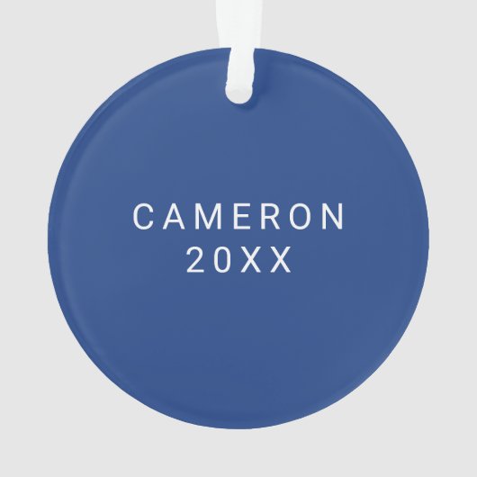 イリノイ州東部のPanthers Shield & Wordmarkロゴ オーナメント (裏面)