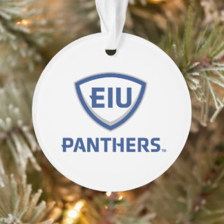 イリノイ州東部のPanthers Shield & Wordmarkロゴ オーナメント