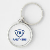 イリノイ州東部のPanthers Shield & Wordmarkロゴ キーホルダー (正面)