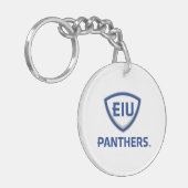 イリノイ州東部のPanthers Shield & Wordmarkロゴ キーホルダー (正面左)