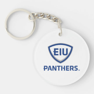 イリノイ州東部のPanthers Shield & Wordmarkロゴ キーホルダー
