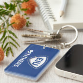 イリノイ州東部のPanthers Shield & Wordmarkロゴ キーホルダー (正面右)