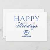 イリノイ州東部のPanthers Shield & Wordmarkロゴ シーズンカード (正面/裏面)