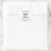 イリノイ州東部のPanthers Shield & Wordmarkロゴ スクエアシール (バッグ)