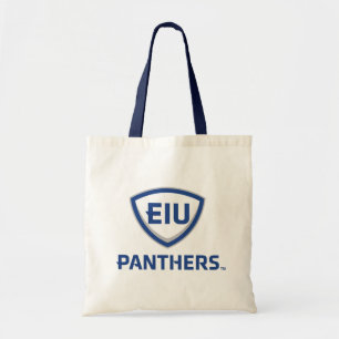 イリノイ州東部のPanthers Shield & Wordmarkロゴ トートバッグ